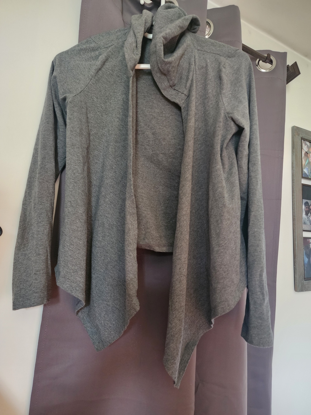 Women's Express Open-Front Hooded Cardigan Sweater - Gray